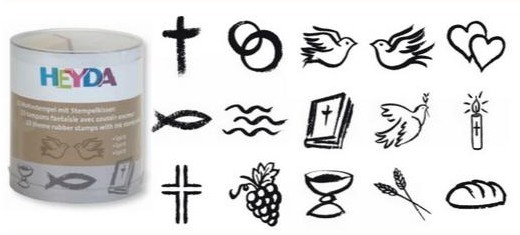 15 ks Razítka - duchovní motivy