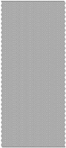 Kontury 10x23 - jemné vlnky, stříbrné