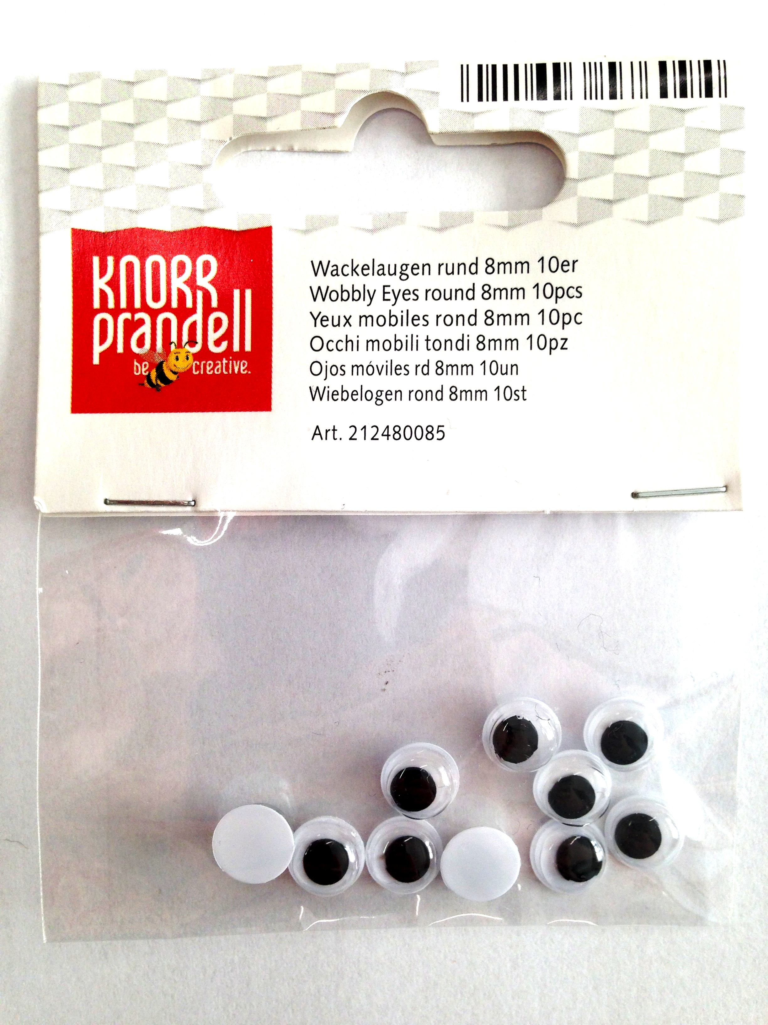 Oko pohyblivé 12mm - 10ks