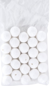 35 ks Vatové kuličky, průměr 20 mm
