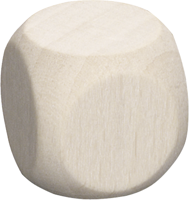 Dřevěné kostky 3ks, 25mm