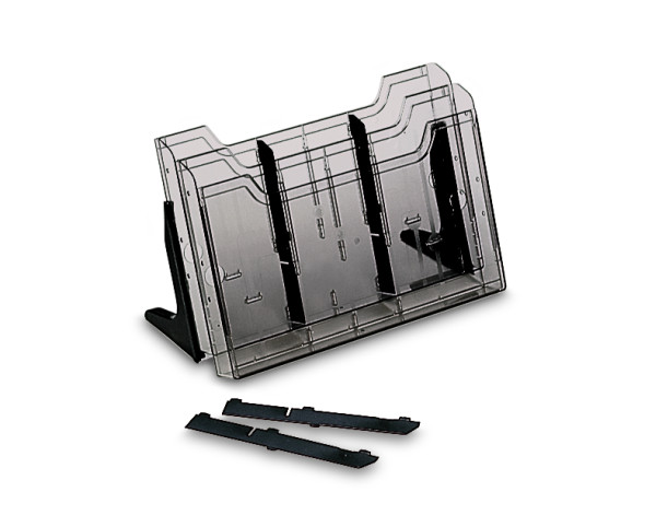 Display A4 na šířku duo zelený, šedé nožičky