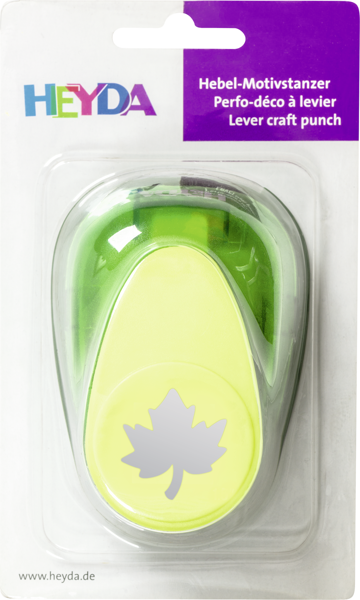 Děrovač zelený 50 mm - javorový list