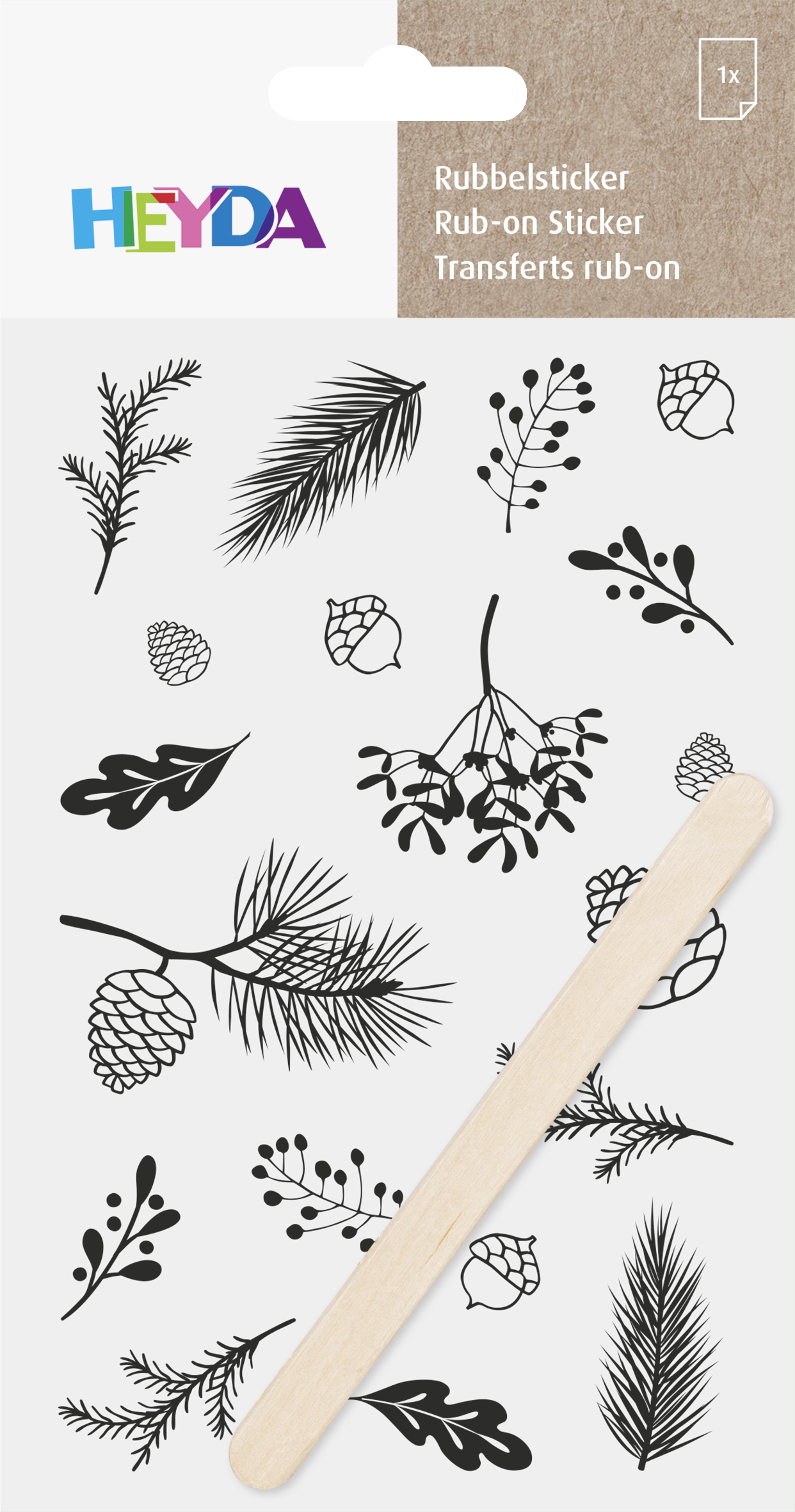 Propisoty 10x19 cm - větvičky, černé