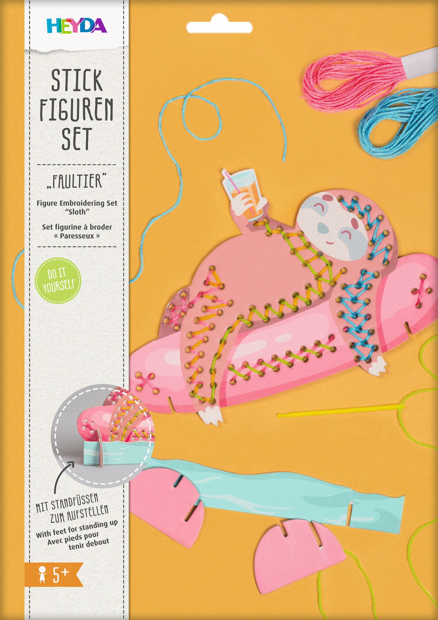 Vyšívací set - lenochod