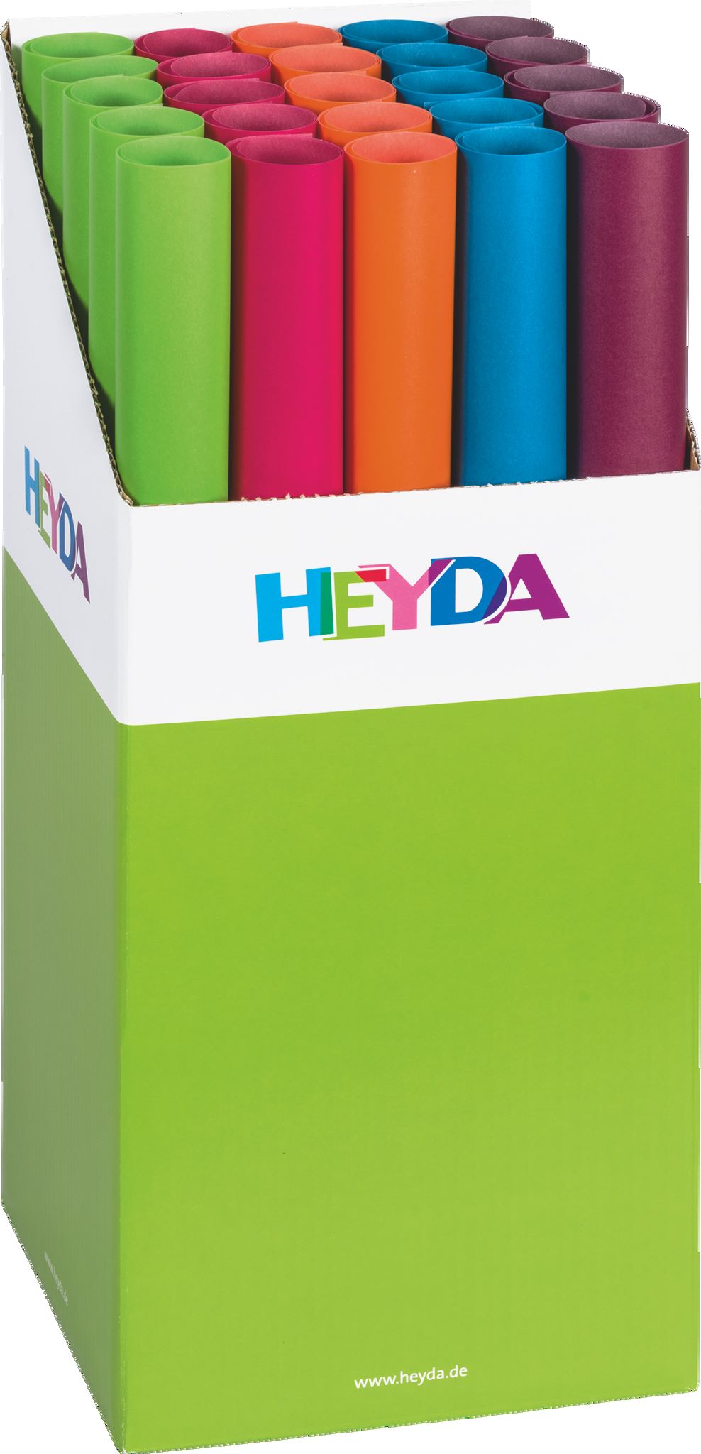 25 rolí transparentního papíru 50x70 115g mix 5 barev 