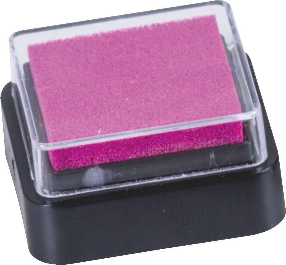10 ks Razítk. polštářek 3x3 pink