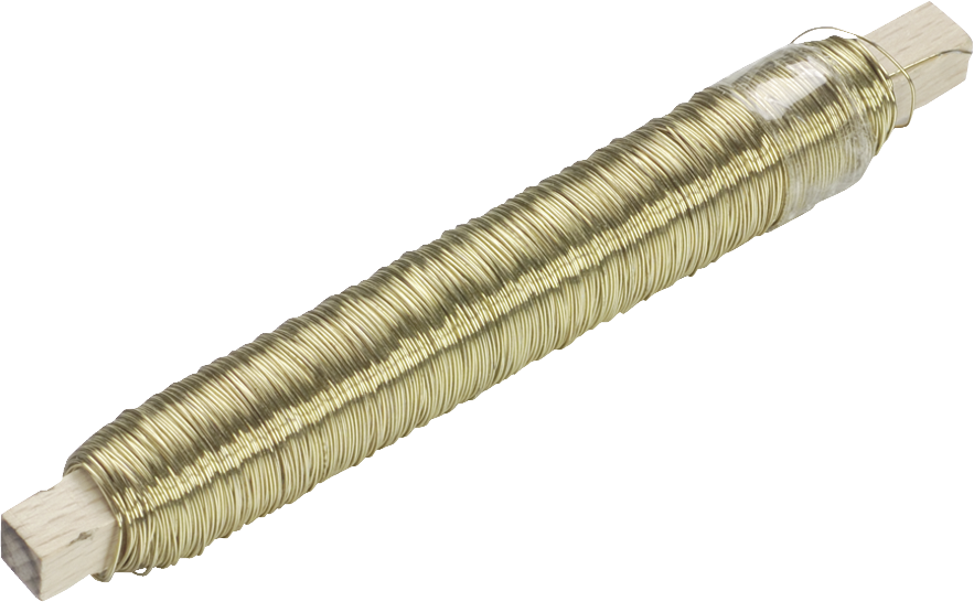 Železný drát 50 m, pr.0,50 mm zlatý