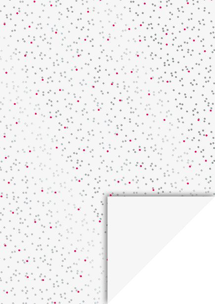 Bílý papír A4, puntíky bílé a neonové, 10 listů